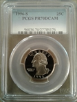 1996-S 25C PR70DCAM