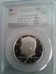 2014-S 50C Enhanced - Silver 50th Anniversary Set First Strike MS70