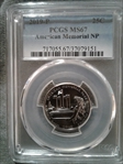 2019-P 25C American Memorial NP MS67