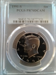 1991-S 50C PR70DCAM