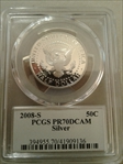 2008-S 50C Silver PR70DCAM