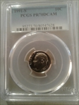 1991-S 10C PR70DCAM