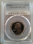 1989-S 25C PR70DCAM