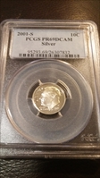 2001-S 10C Silver PR69DCAM