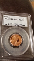 1990-S 1C PR69DCAM