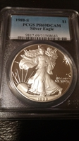 1988-S $1 Silver Eagle PR69DCAM