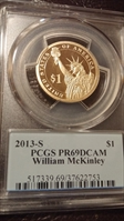 2013-S $1 William McKinley PR69DCAM