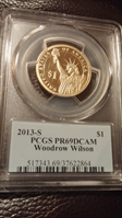 2013-S $1 Woodrow Wilson PR69DCAM
