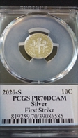 2020-S 10C Silver First Strike Cleveland Native American PR70DCAM