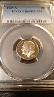 1989-S 10C PR69DCAM