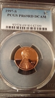 1997-S 1C PR69DCAM