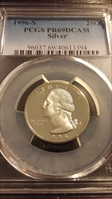 1996-S 25C Silver PR69DCAM