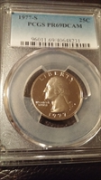 1977-S 25C PR69DCAM