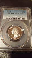 1993-S 25C Clad PR69DCAM