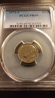 1972-S 10C PR69