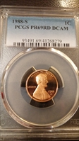 1988-S 1C PR69DCAM