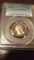 1984-S 25C PR69DCAM
