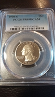 1990-S 25C PR69DCAM