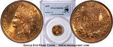 1875 1C MS65RD