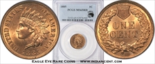 1885 1C MS65RD