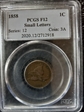 1858 1C Small Letters F12