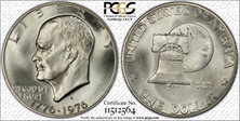1976-S $1 Silver MS68