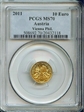 2011 € 10 Vienna Philharmonic MS70