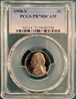 1998-S 5C PR70DCAM