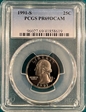 1991-S 25C PR69DCAM