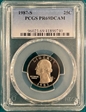 1987-S 25C PR69DCAM