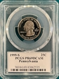 1999-S 25C Pennsylvania PR69DCAM