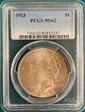 1923 $1 MS62