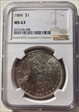 1884 $1 MS-63