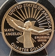 2022-S 25C Maya Angelou First Day of Issue PR70DCAM