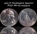 1963-D 25C MS64