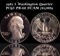 1982-S 25C PR68DCAM