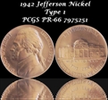 1942 5C Nickel PR66