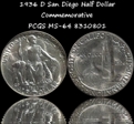 1936-D 50C San Diego MS64