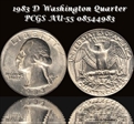 1983-D 25C AU55
