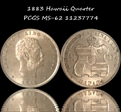 1883 25C Hawaii MS62