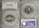 1999-P 25C New Jersey MS64