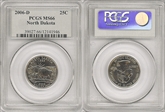 2006-D 25C North Dakota MS66