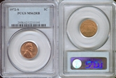 1972-S 1C MS62RB