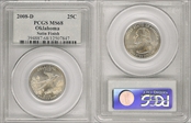 2008-D 25C Oklahoma Satin Finish SP68