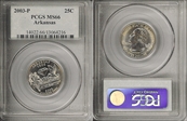 2003-P 25C Arkansas MS66