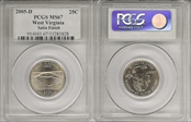 2005-D 25C West Virginia Satin Finish SP67