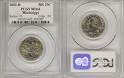 2002-D 25C Mississippi MS64