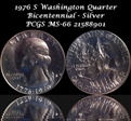 1976-S 25C Silver MS66