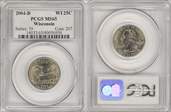 2004-D 25C Wisconsin MS65