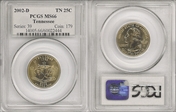 2002-D 25C Tennessee MS66